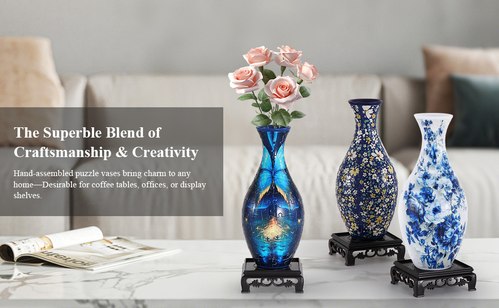 3D Puzzle Vase – Build-It-Yourself Acrylic Flower Vase 🧩🏺