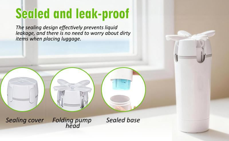 4-in-1 Travel Dispenser Bottle – Leak-Proof Silicone, Compact Toiletry Organizer