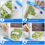 Portable Food Vacuum Sealer with 30 Bags – Keep Food Fresh On the Go
