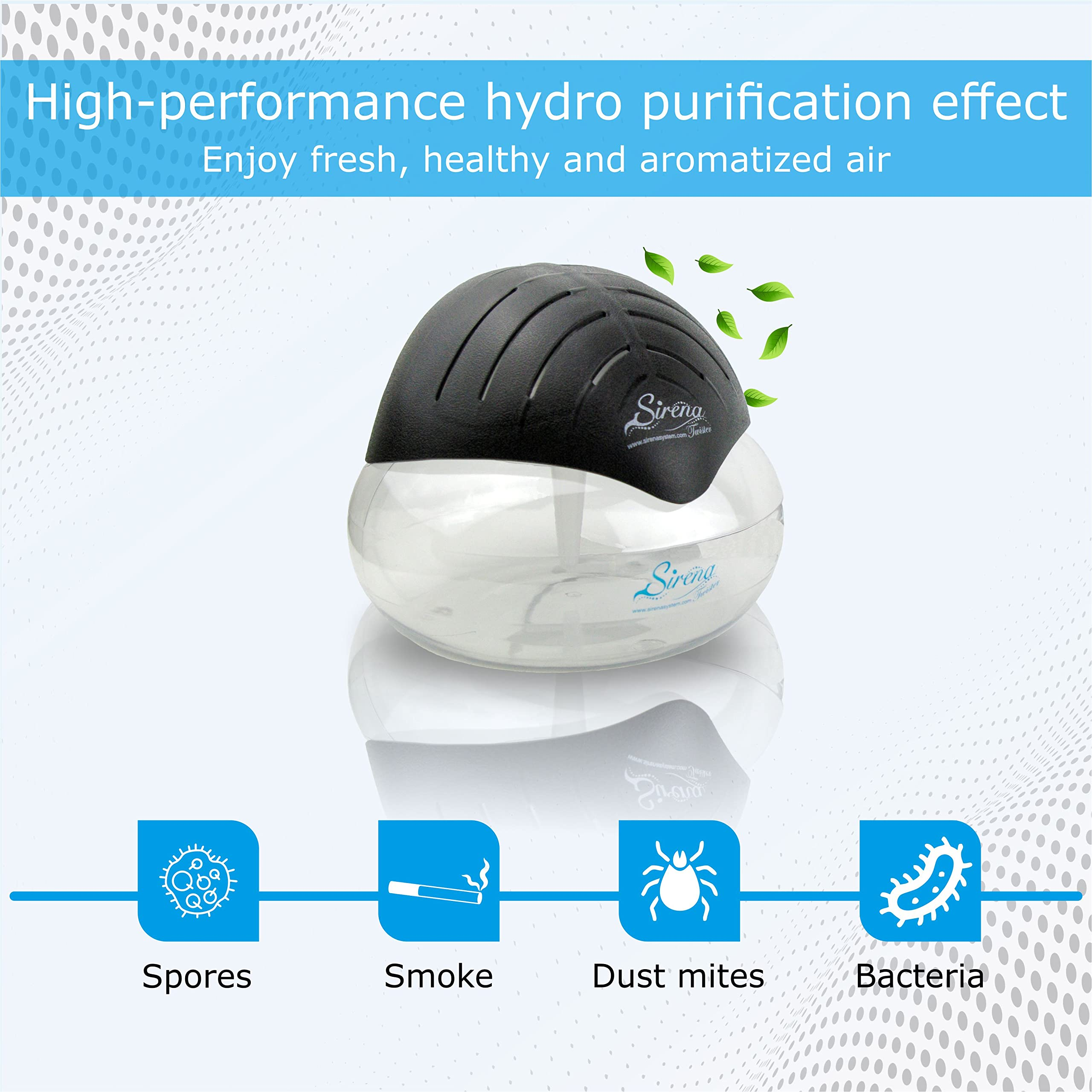 🌺flash sale🆘Sirena Twister Air Purifier with Water Filter & LED Night Light