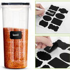 Kitchen 4-Pack Airtight Cereal Containers – 4L, BPA-Free, Leakproof Pantry Storage