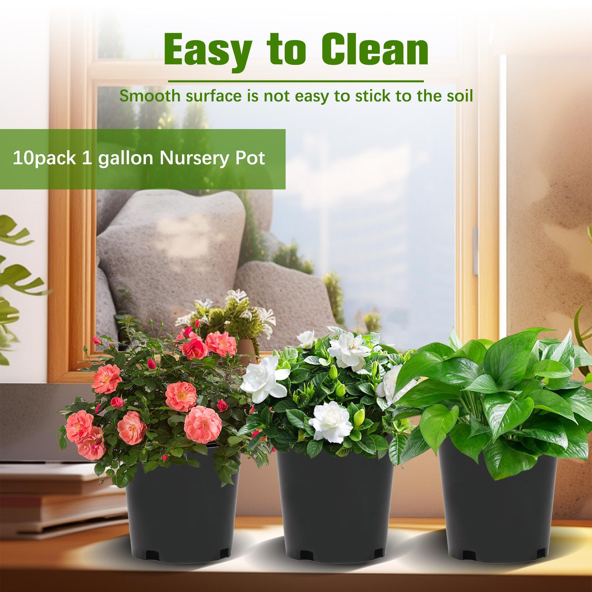 Injection-Molded Nursery Pots – Durable &Weatherproof 🪴⚫