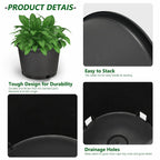 Injection-Molded Nursery Pots – Durable &Weatherproof 🪴⚫