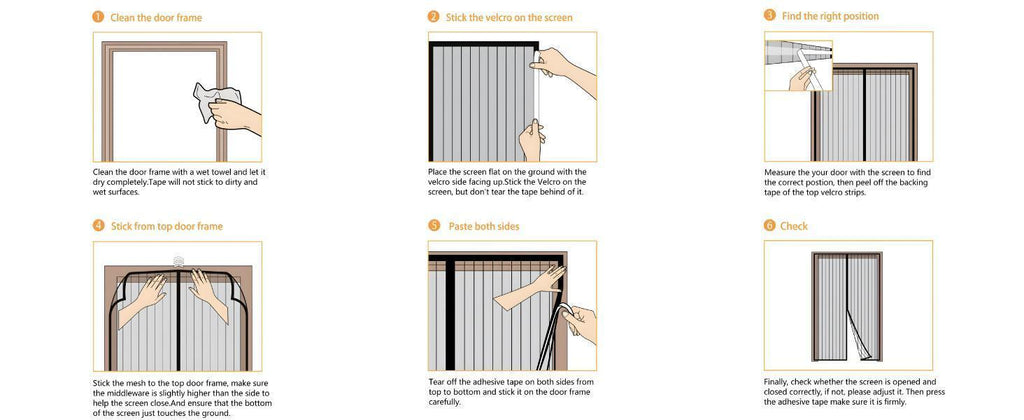 Magnetic Screen Door – Self‑Adhesive, 62″×80″, No Tools 🚪🪲🦟