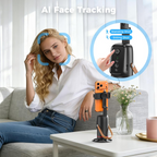 Auto Tracking Tripod with Gesture Control – 360° Rotating Phone Stand for Vlog & Live Streaming