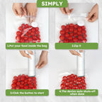 Portable Food Vacuum Sealer with 30 Bags – Keep Food Fresh On the Go