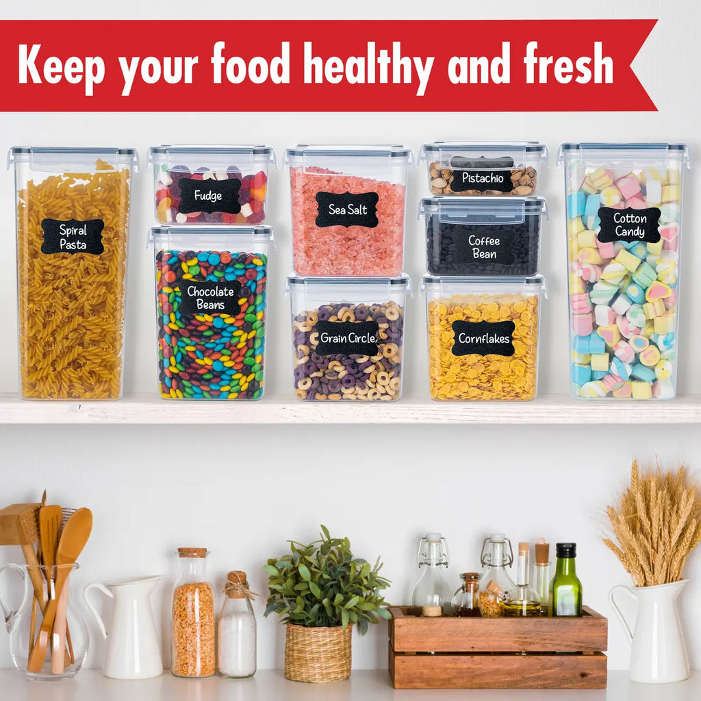 30-Pack Airtight Pantry Containers – Stackable Food Storage Set 🥫🗂️