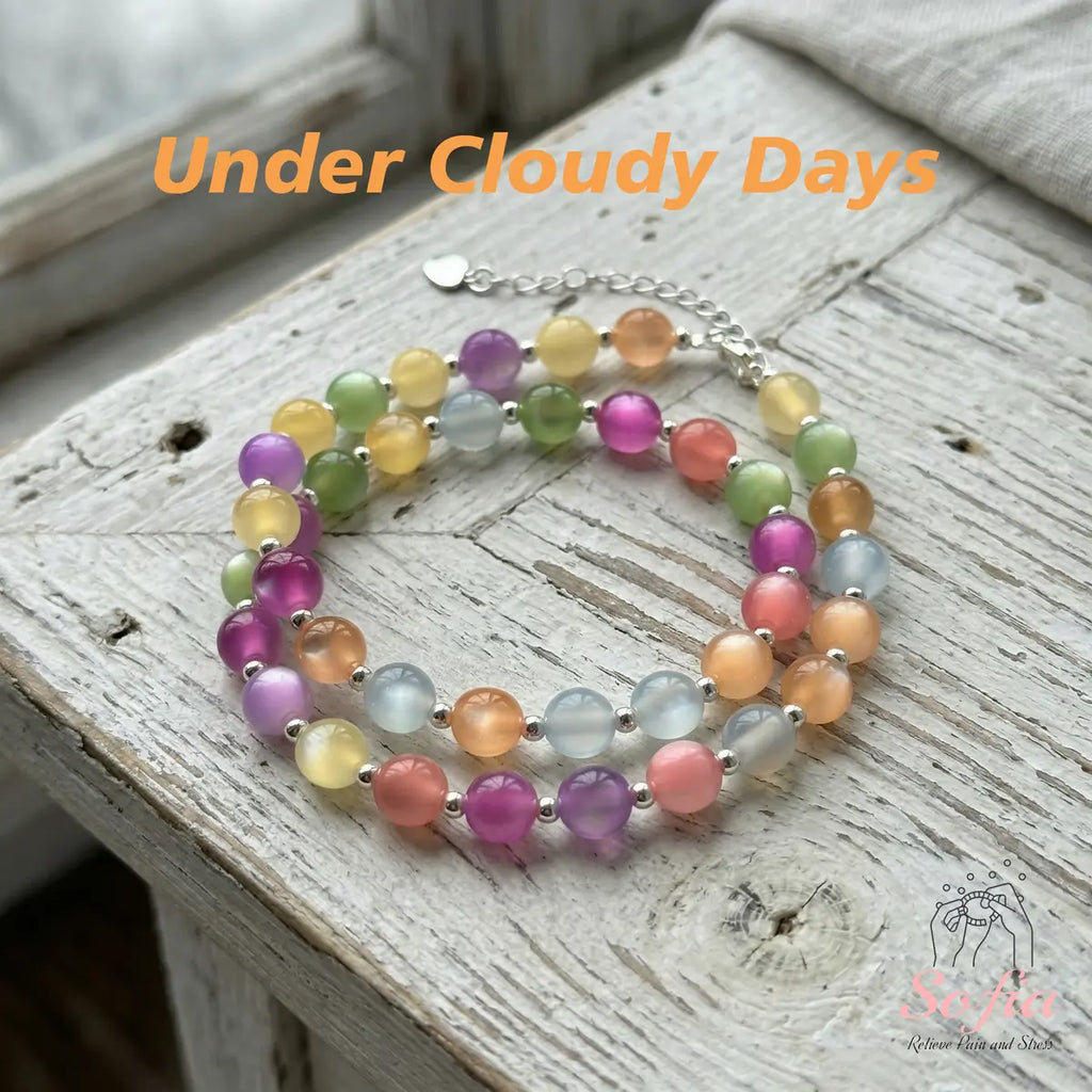 Magic Sun Choker – UV-Reactive Rainbow Beads for Indoor &amp; Outdoor Wear 🌞📿