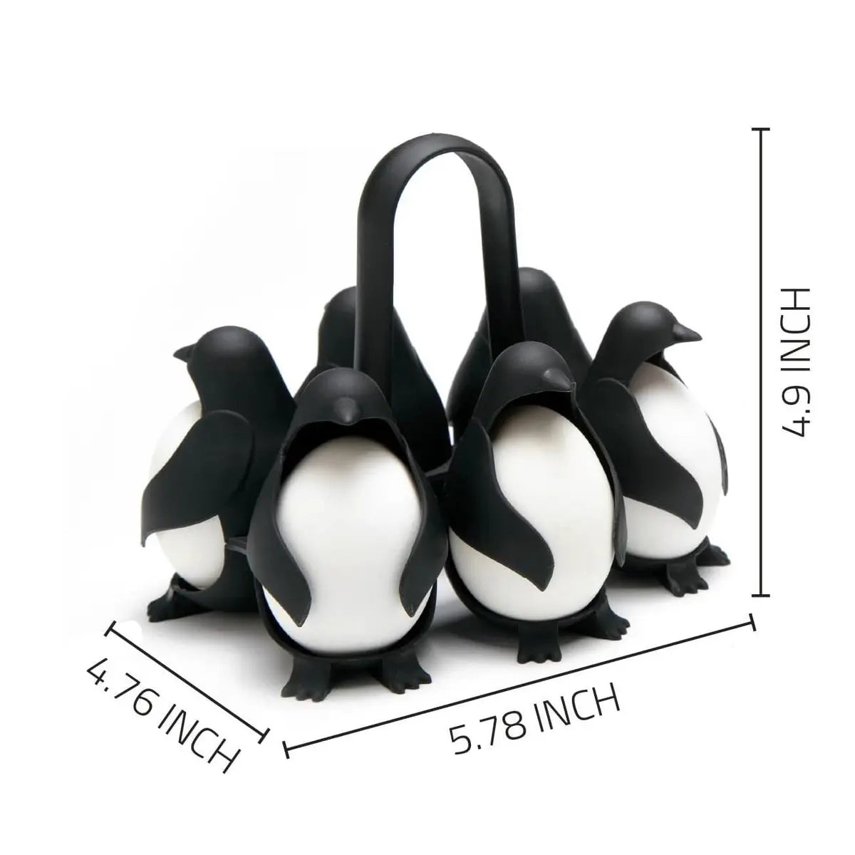 Penguin & Bear Egg Boiler &Holder – 6‑Egg Cooker, Server & Storage 🐧🐻🥚