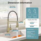 Brushed Nickel Pull-Down Kitchen Faucet – Single Handle, Compact Design