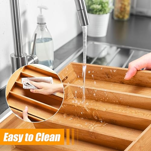 Drawer Organizer for Kitchen, Bathroom & Office – Silverware, Utensil, Makeup & Desk Storage Trays