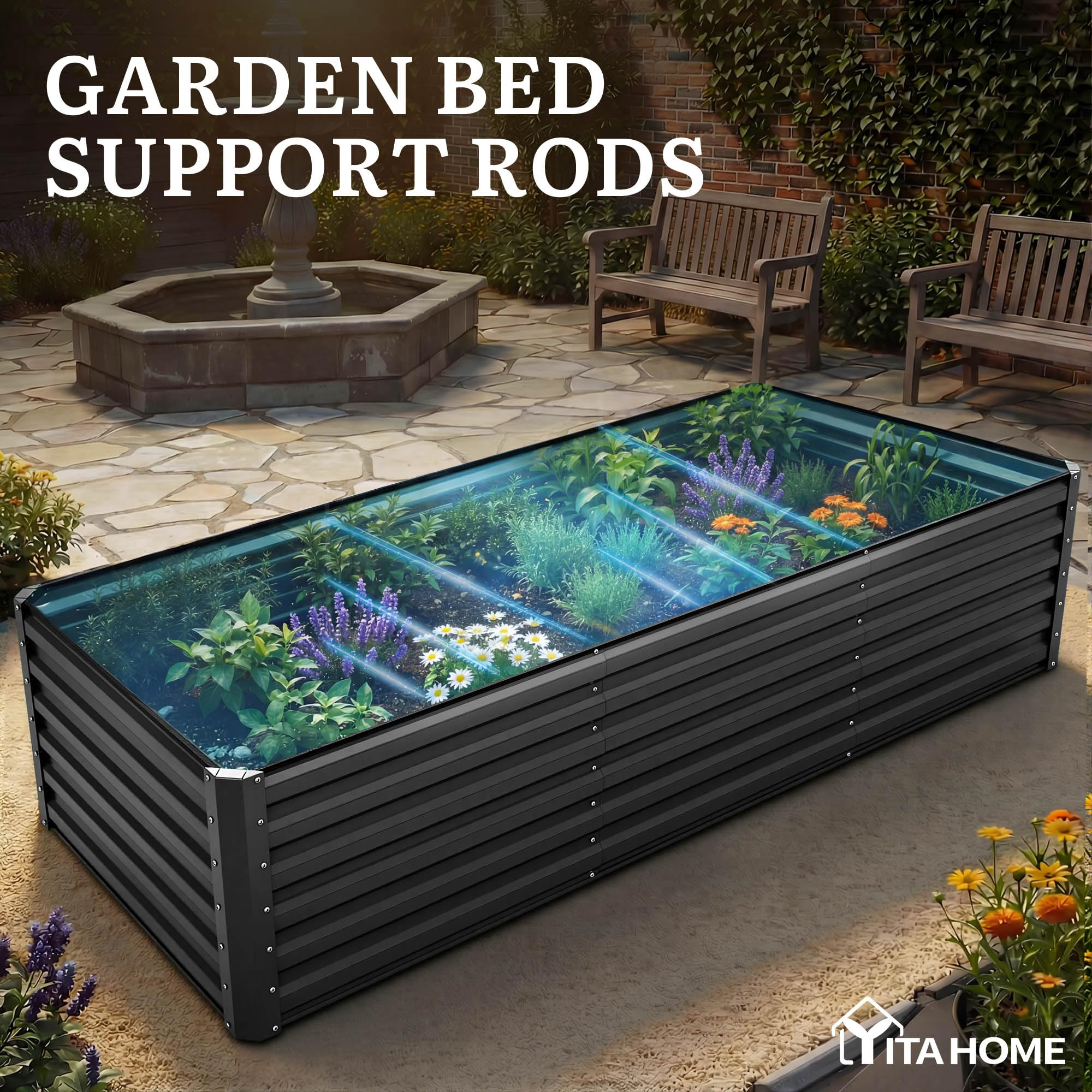 Raised Garden Bed Kit (with Gloves & Tension Bar)   🌱🛠️