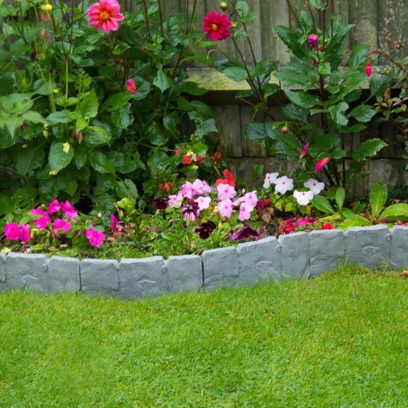 Imitation Stone Garden Edging – Flexible & Tool-Free 🌿🪨