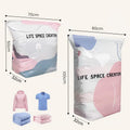 No‑Pump Vacuum Storage Bags – 3‑Second Compression, 80% Space Saved 🧳💨