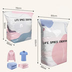No‑Pump Vacuum Storage Bags – 3‑Second Compression, 80% Space Saved 🧳💨