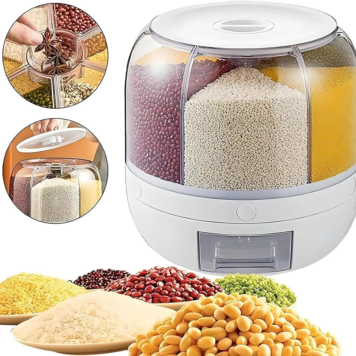 ⏰Buy one, get one free!🔥Grain Storage Container Dispenser