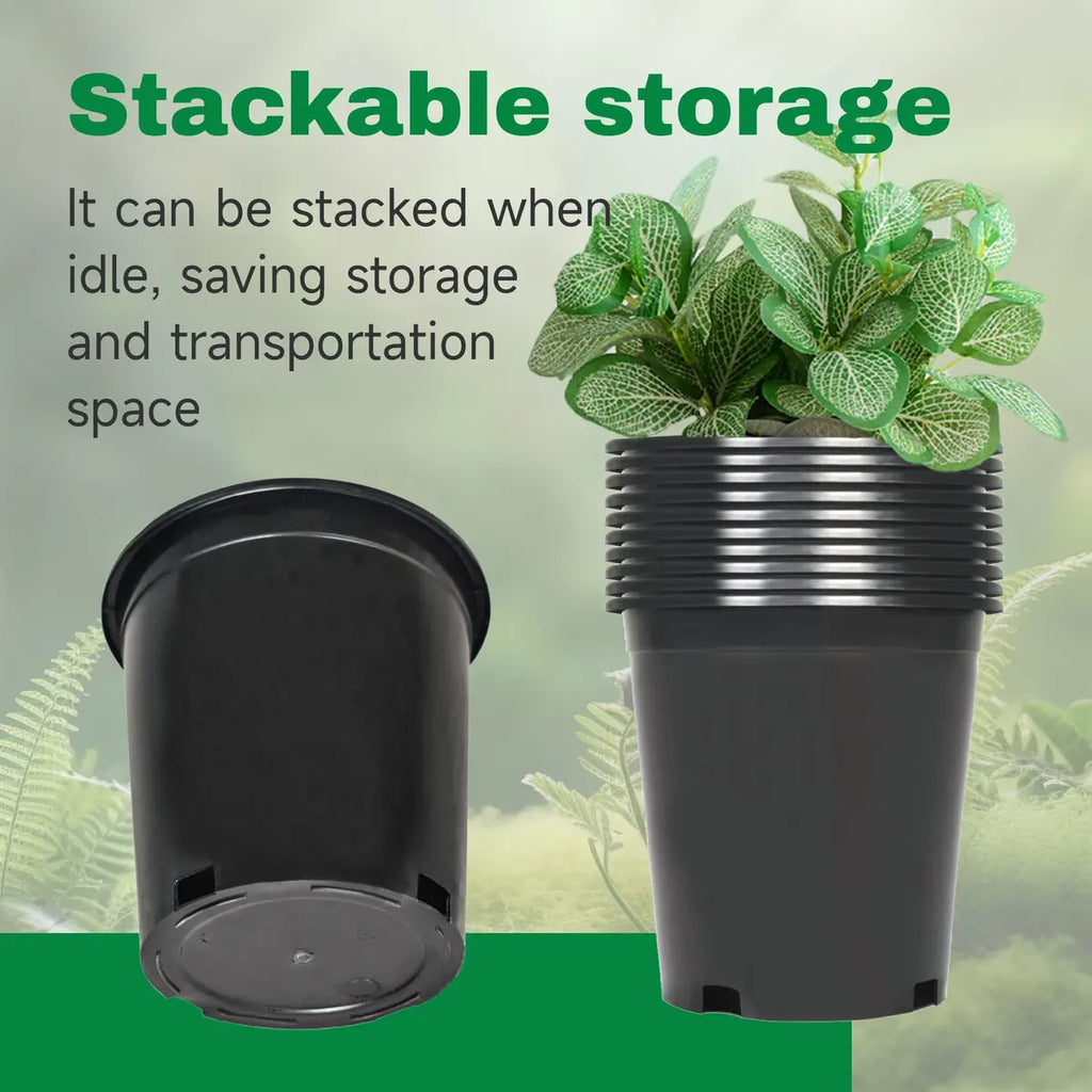 Injection-Molded Nursery Pots – Durable &Weatherproof 🪴⚫