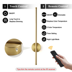 Battery‑Operated LED Wall Sconce – Remote + Touch, No Wiring Needed 💡🏠
