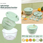 Salad Spinner & Chopper – Wash, Spin, Slice &Serve in One Bowl 🥗✨