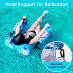 2-Pack Adult Pool Float Chairs – Inflatable Loungers with Mesh Seat 🏖️