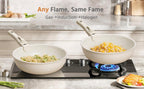 Summer Deal: 12-Piece Nonstick Pots & Pans Set with Detachable Handle - Induction, Oven & Dishwasher Safe