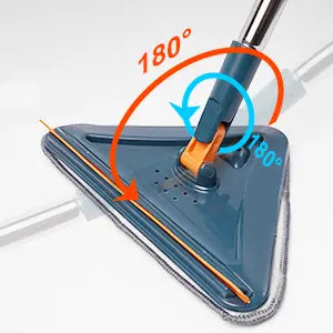 Adjustable Wall Mop with 360° Spinning Head – Long Handle Cleaning Tool