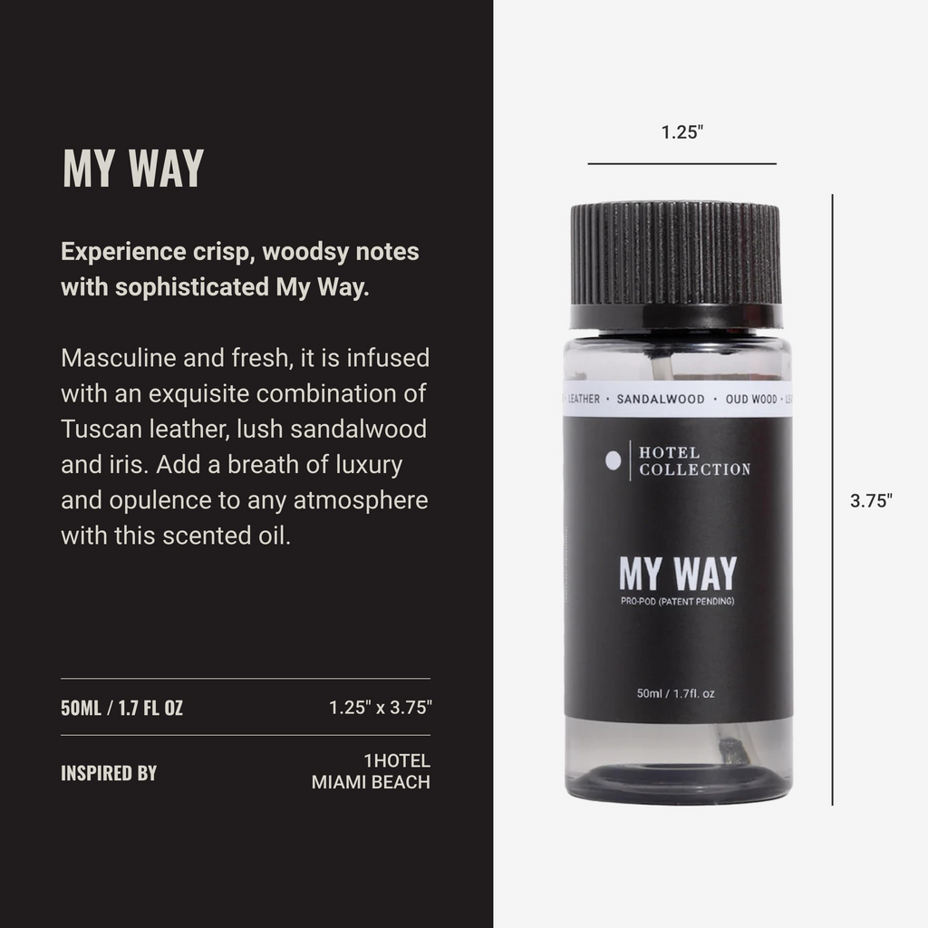 💮Hotel Collection Scent Diffuser Kit – 1 Oil Covers 600 Sq Ft, 50mL