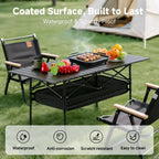 ⛰️Limited-time 50% discount⏰Foldable Height-Adjustable Camping Table with Storage Bag