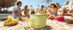2-in-1 Ice Maker & Storage Bucket – Makes 40 Cubes, Insulated & Portable 🧊🪣
