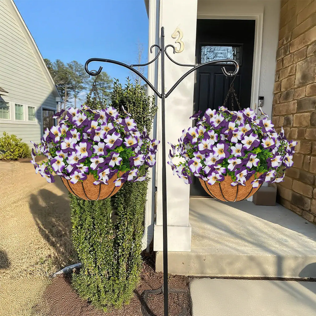🌺🌺Artificial Silk Spring Flowers Hanging Basket for Outdoor Indoor
