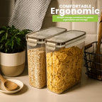 Kitchen 4-Pack Airtight Cereal Containers – 4L, BPA-Free, Leakproof Pantry Storage