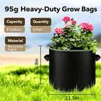 Heavy-Duty Fabric Grow Bag – Breathable & Portable with Handles 🌱