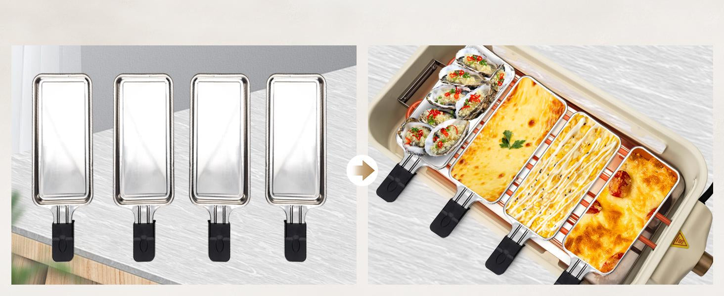 Electric Indoor Grill & Griddle - 2-in-1 Smokeless Kitchen Grill, 1500w, Dishwasher Safe, BBQ Pan with Non-Stick Plates