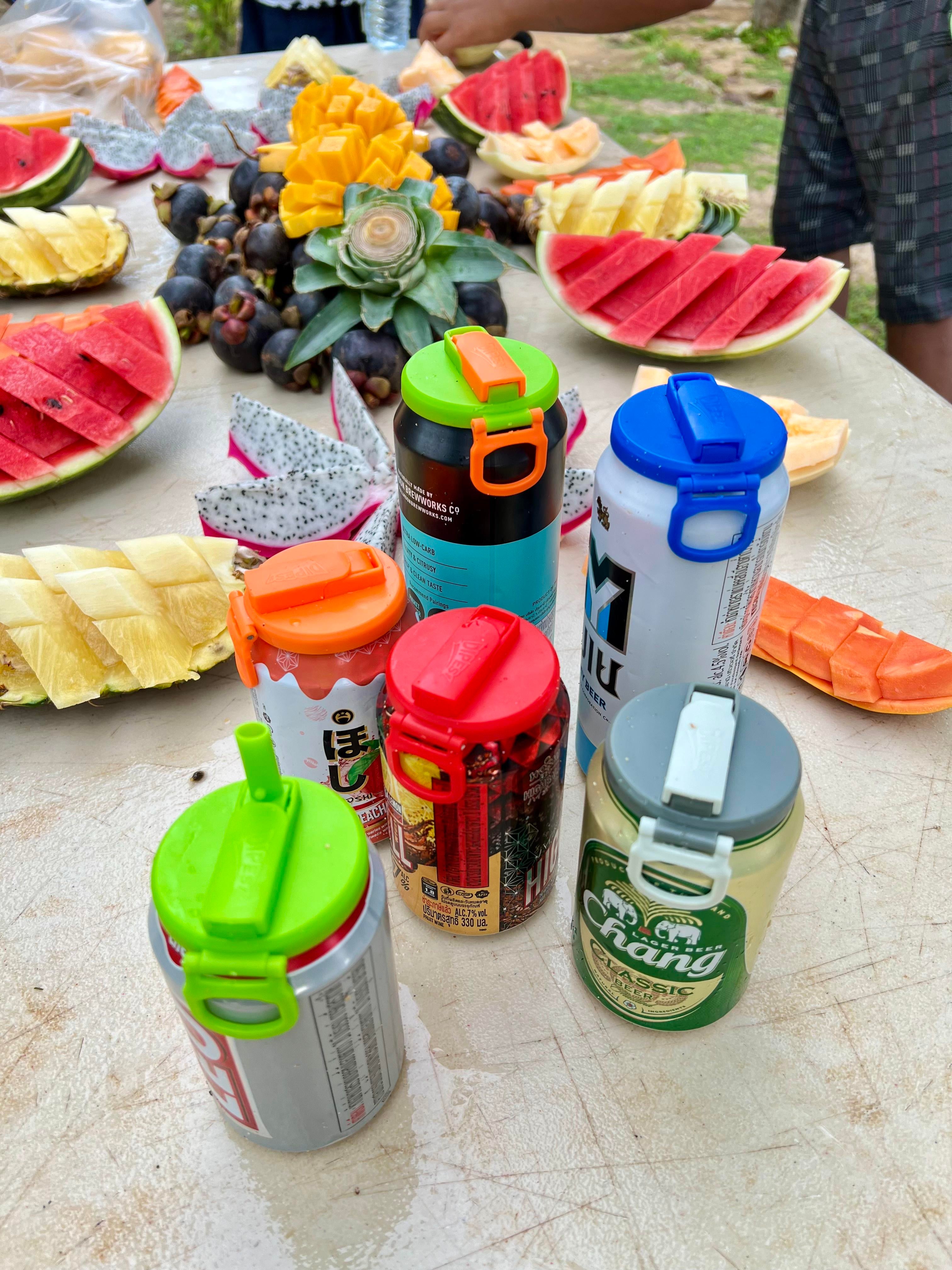 Silicone Soda Can Covers – 6-Pack with Straws 🥤✨