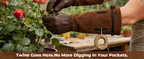 Leather Gardening Gloves – Long Cuff, Adjustable Strap, Sun & Dirt Protection