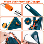 Adjustable Wall Mop with 360° Spinning Head – Long Handle Cleaning Tool