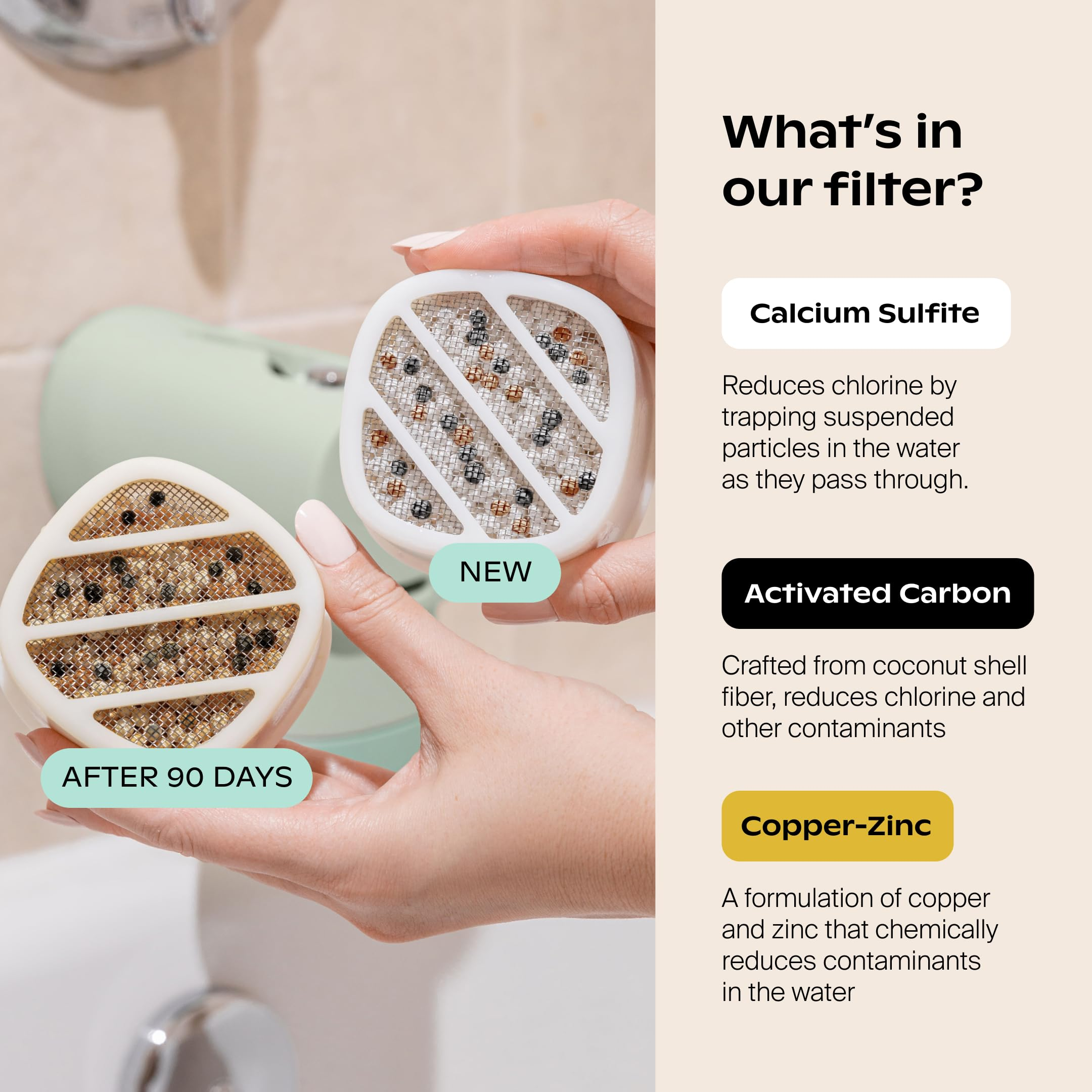 Bath Tub Filter – Reduces Chlorine & Irritants, BPA-Free, Easy Install