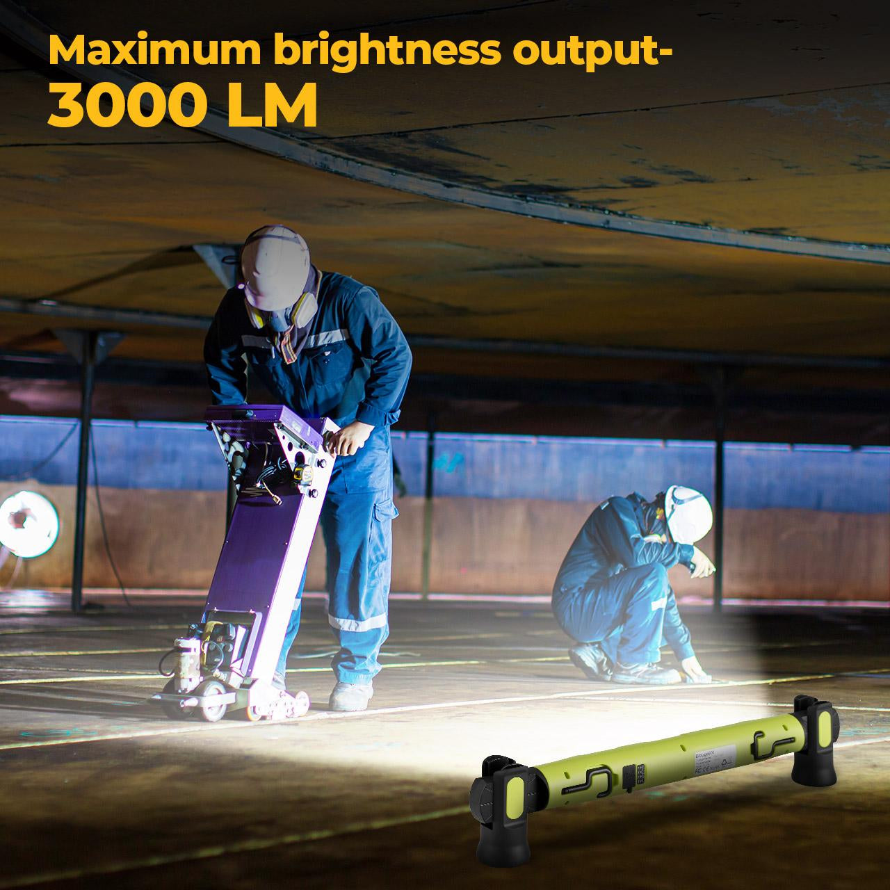 3000LM Under‑Hood Work Light Bar – Magnetic, Rechargeable, 5200mAh 🔧💡