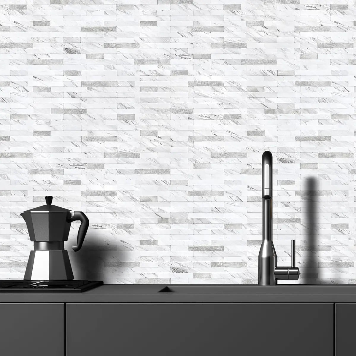 Peel &Stick Backsplash Tiles – Waterproof, 20‑Piece Kit 🧱✨