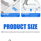 Disposable Mop, Hands-Free Floor Mop with Clamp, Dry Wet Use Dust Mop for Hardwood & Tile