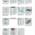 Laundry Basket with Wheels & Lid – Ventilated, Odor-Resistant, Portable Storage
