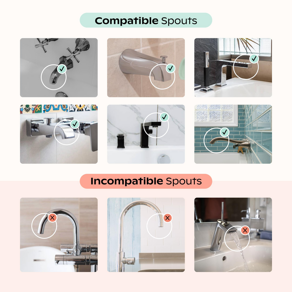 Bath Tub Filter – Reduces Chlorine & Irritants, BPA-Free, Easy Install