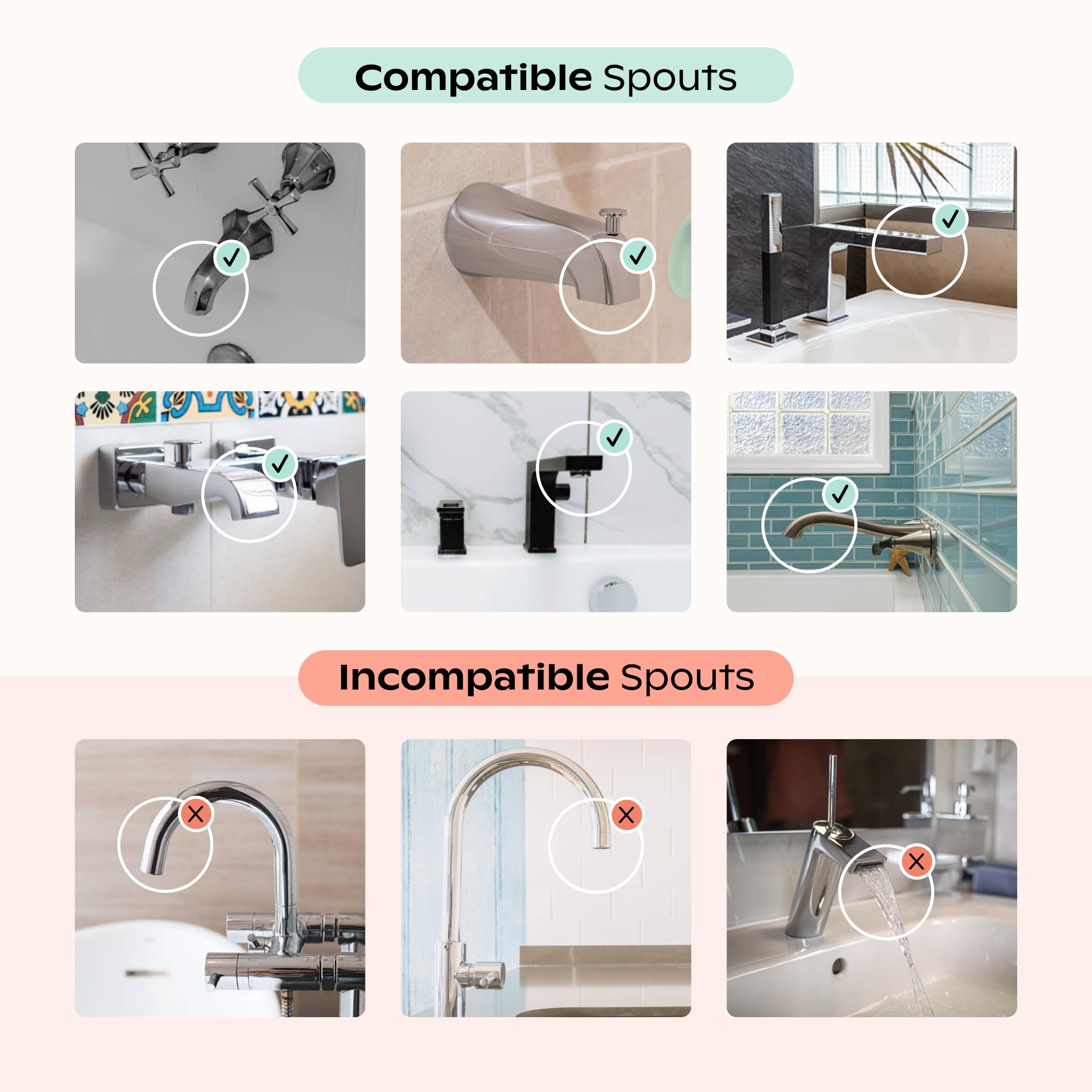 Bath Tub Filter – Reduces Chlorine & Irritants, BPA-Free, Easy Install