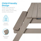 👶Children's Day gift👧Kids 3-in-1 Sand & Water Activity Table with Umbrella – Outdoor Convertible Picnic Table