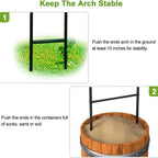 7.9ft Metal Pergola Arch – Freestyle Garden Trellis for Climbing Plants, Wedding & Outdoor Decor
