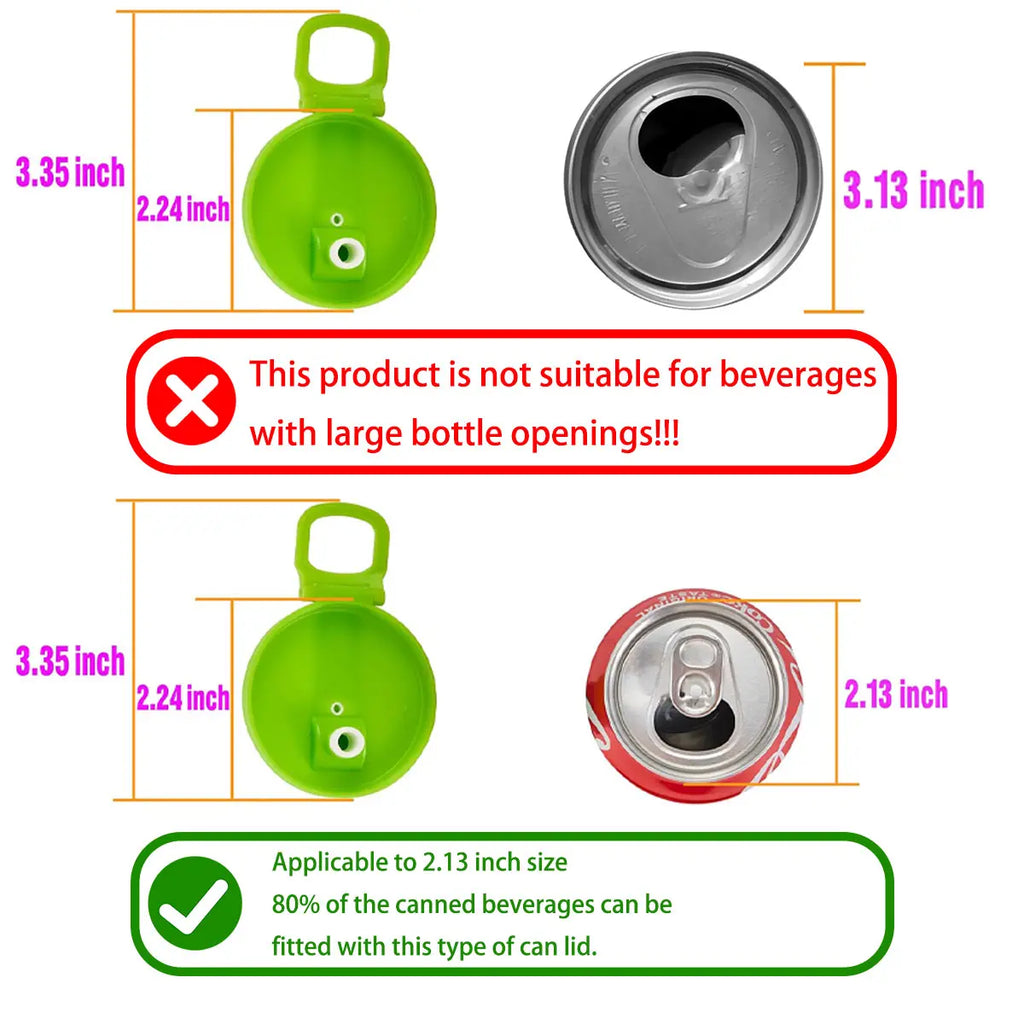Silicone Soda Can Covers – 6-Pack with Straws 🥤✨