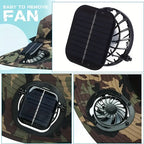 Solar Cooling Hat with Dual Fans – Wide Brim & USB Rechargeable 🌞🧢
