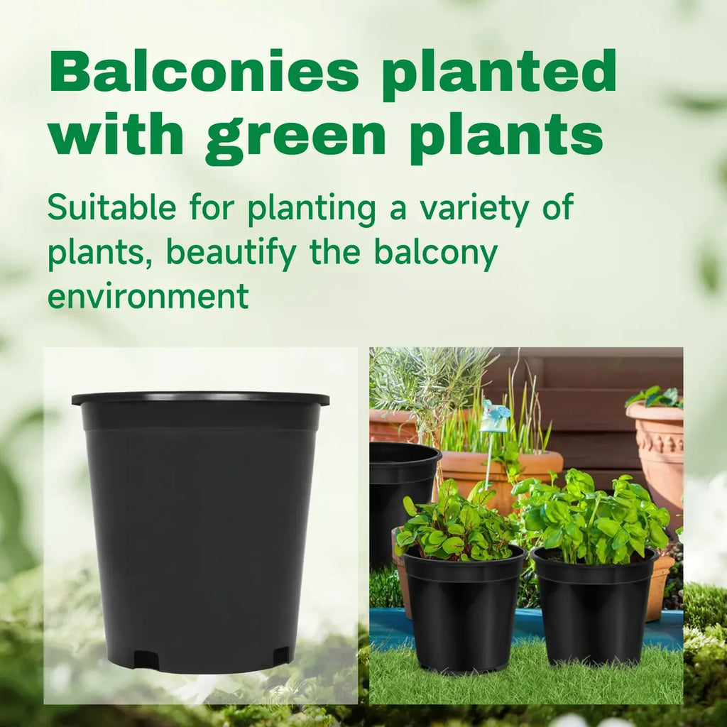 Injection-Molded Nursery Pots – Durable &Weatherproof 🪴⚫