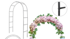 7.9ft Metal Pergola Arch – Freestyle Garden Trellis for Climbing Plants, Wedding & Outdoor Decor