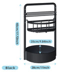 2‑Tier Lazy Susan Spice Organizer – 9.8″ Adjustable Metal Turntable 🧂🌀